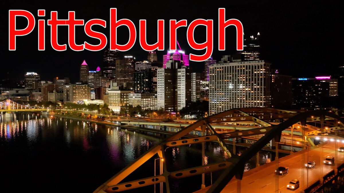 Drone footage of Pittsburgh PA being made available for stock