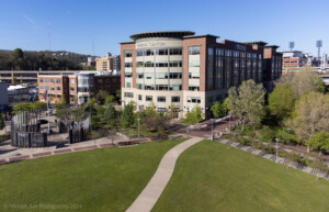 Peoples Center Bld Drone photo